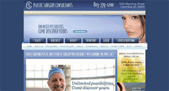 Desktop Screenshot of plasticsurgerysouthcarolina.org